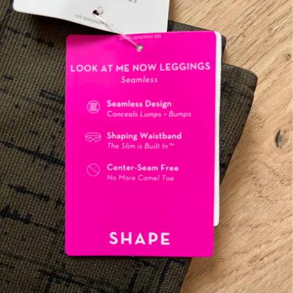 SPANX Womens Leggings S Green Black Look at Me Now Seamless Ankle High Waist - Picture 2 of 8